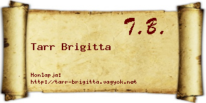 Tarr Brigitta névjegykártya