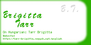 brigitta tarr business card